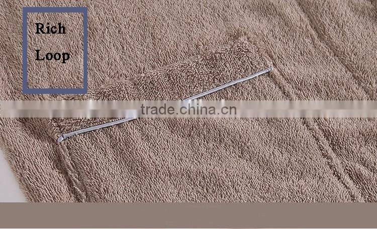 Terry cloth fabric for bathrobe cotton super soft sexy bathrobe