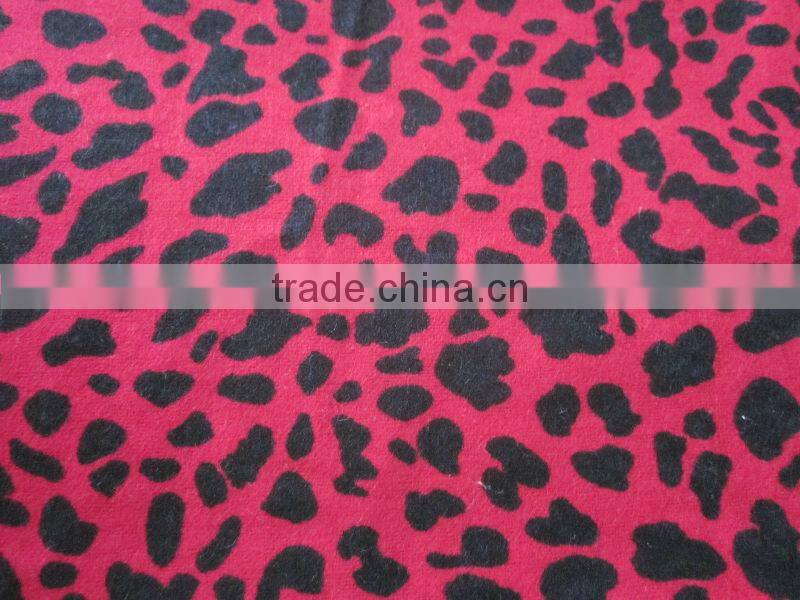 leopard printed flannel