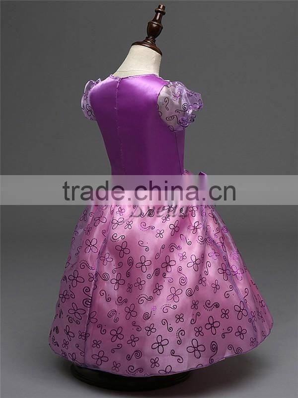 Wholesale Children's clothing Grimm's Fairy Tales Rapunzel Princess Dress Party Girls dress Fashion dress
