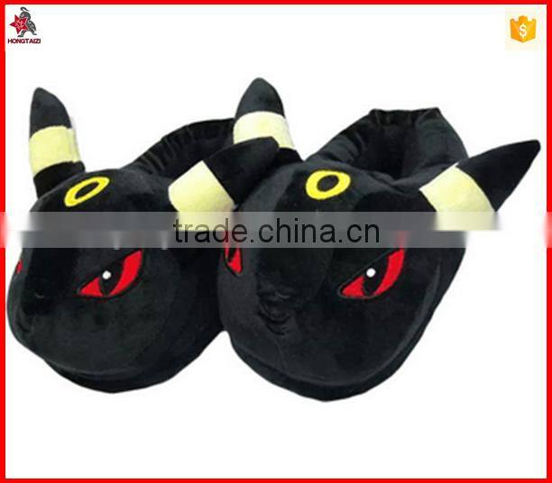 Soft new carton design indoor plush slippers with all sizes available