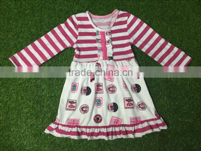 boutique remake orange chevron long sleeve dress and grimace patterns pants kids halloween clothing