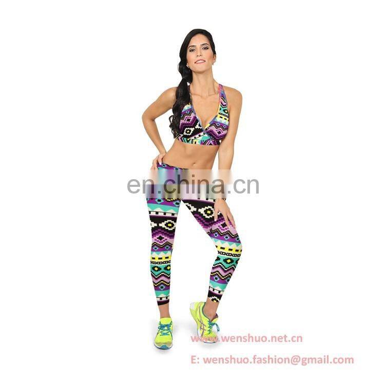 Women Fashion Hot High Waist Printed Elastic Leggings