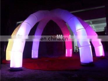 Decorative curved cone for office/ivory inflatable curved cone with light