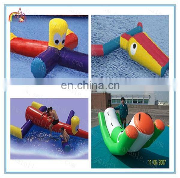 Commercial 0.9mm pvc inflatable water toy, floating water buoy, water park funny swim buoy from china supplier