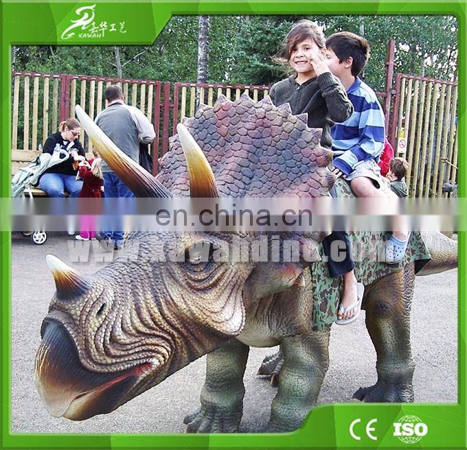 KAWAH 3.5 Meters Long Dinosaur Rides Robotic Triceratops Ride