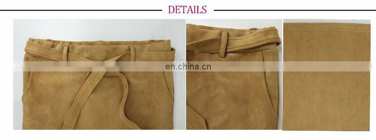 American Apparel Ladies Suede Pencil Bodycon Knee length Skirt