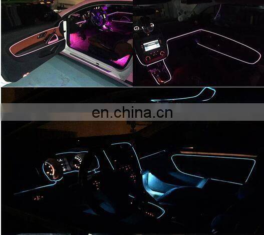 Car EL Wire with belt sound active flashing Kit Set