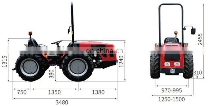 55HP Grape field  Orchard  Tractor