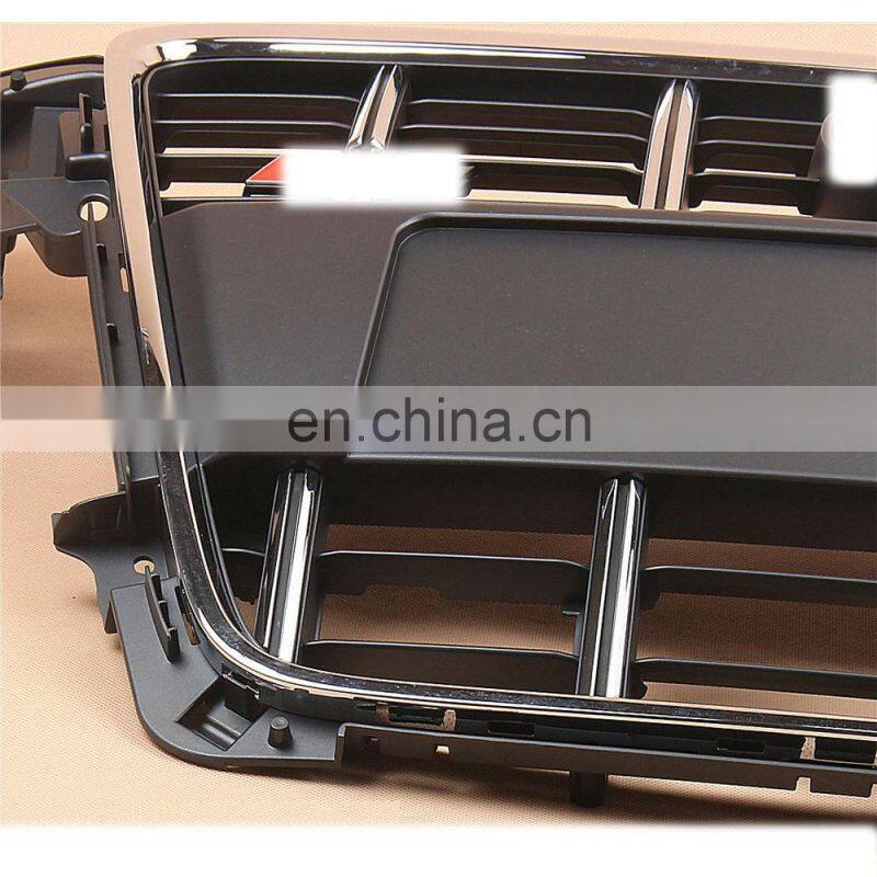 Auto Front Center Bumper Grill Radiator Grille W/ Chrome 08-12 For AUDI A4 B8 8K