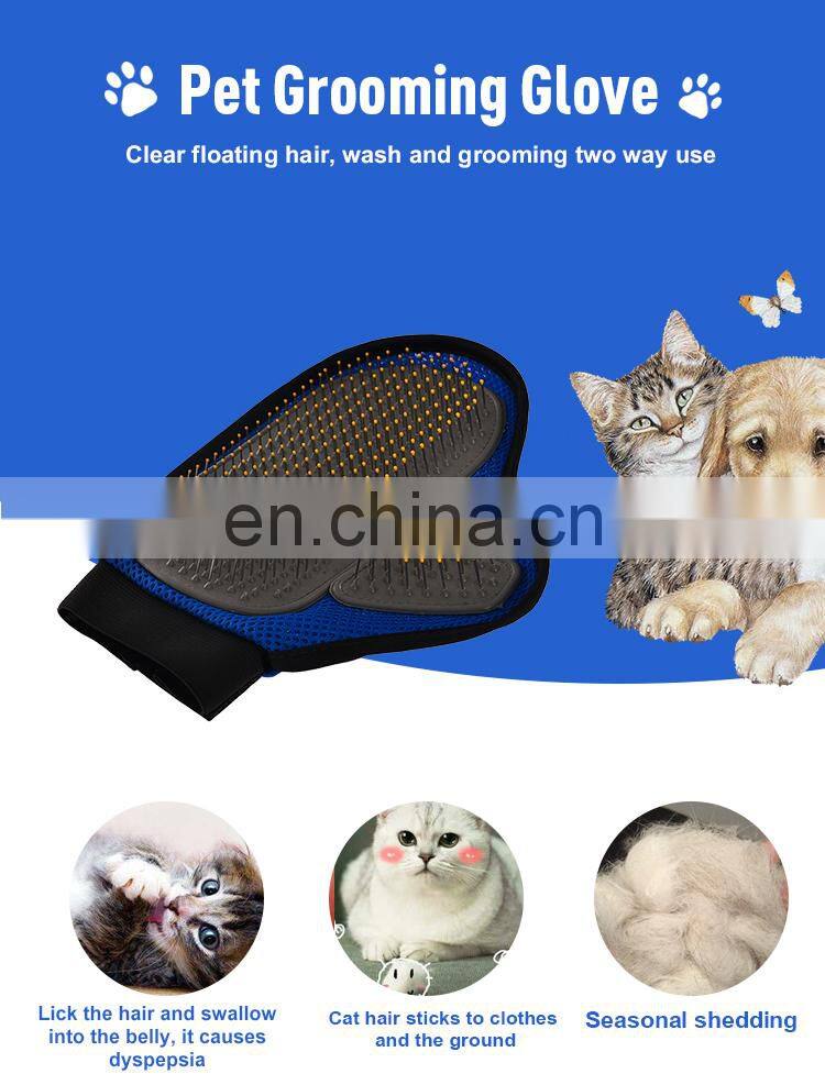 Rubber Dog Hair Removal Gloves,Message Glove