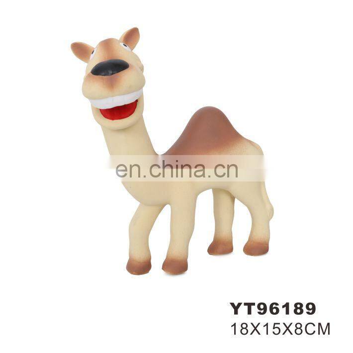 Cute panda interactive dog toy pet latex toy with squeaker