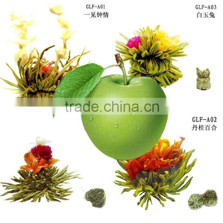Apple Flavor Blooming Tea,Flower Tea Ball,Fruit Flavor