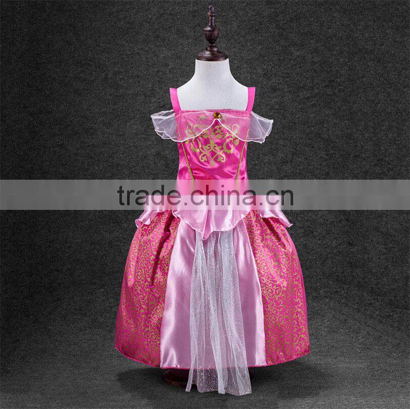 Princess Anna Costume Frozen Fancy Dress Elsa Cosplay Dress Girl Dresses