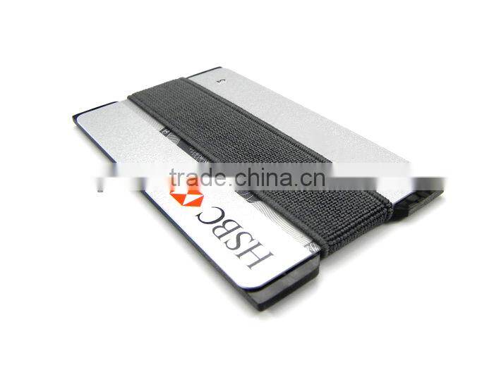 Colorful Elastic Bend Rear Carbon Fiber Business Cards holder