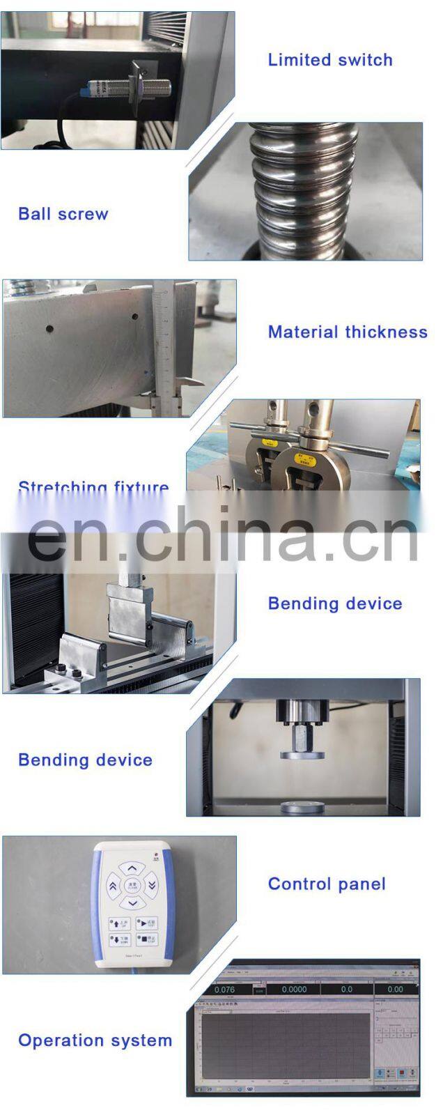 Sheet metal bending product digital display universal tensile/bending/compression testing machine