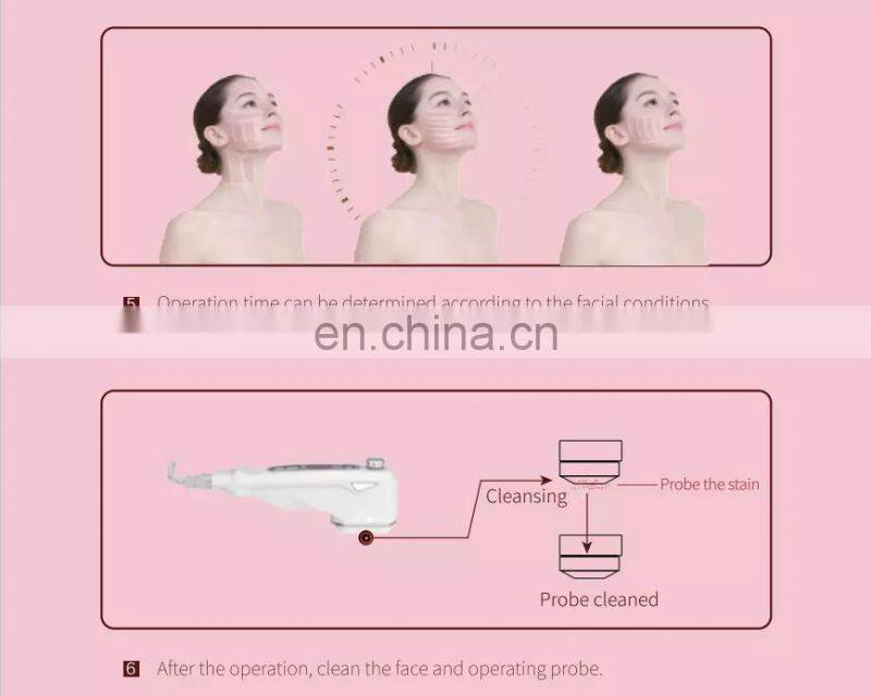 mini Hifu Hello Skin pink portable Neck Wrinkles Removal Home Use beauty machine