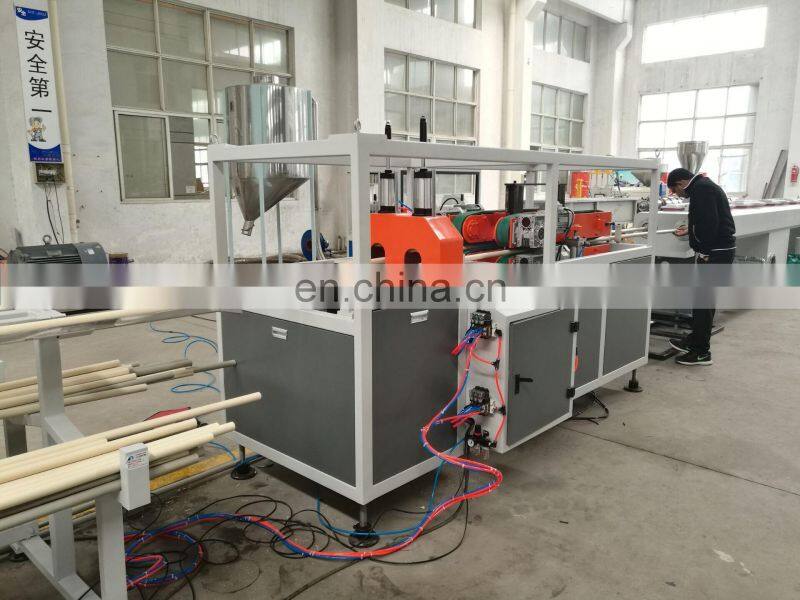 Plastic 20-63mm PVC two cavity conduit electric / double pipe outlet machine extrusion production line price