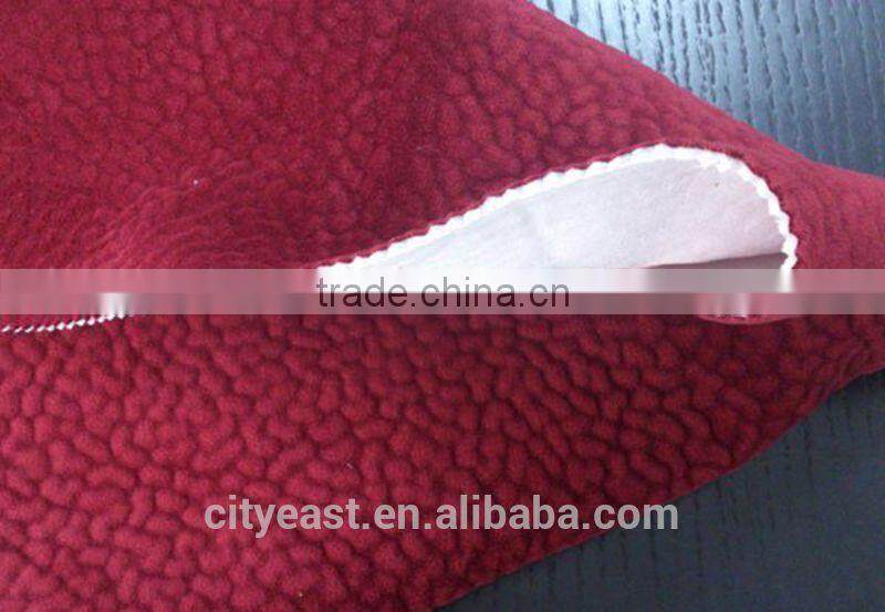 Super Soft Short Hair Brain Grain Fabric Bonded With Single Cashmere For Sofa