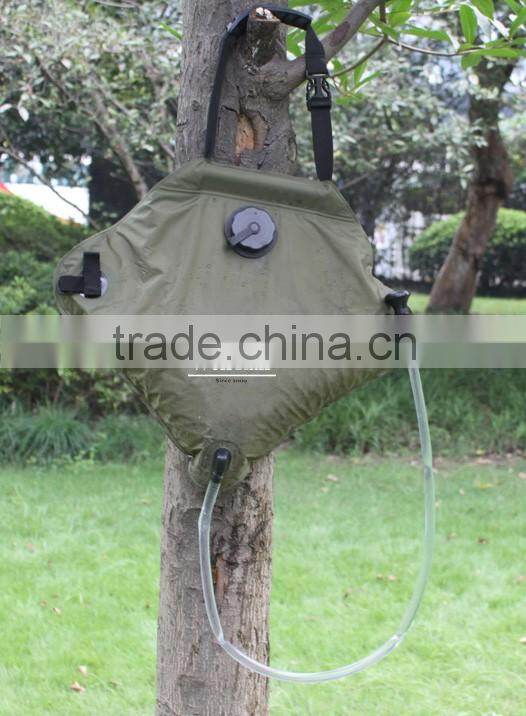 (74664) 40L black solar heating outdoor emergency neccessity portable camping shower bag