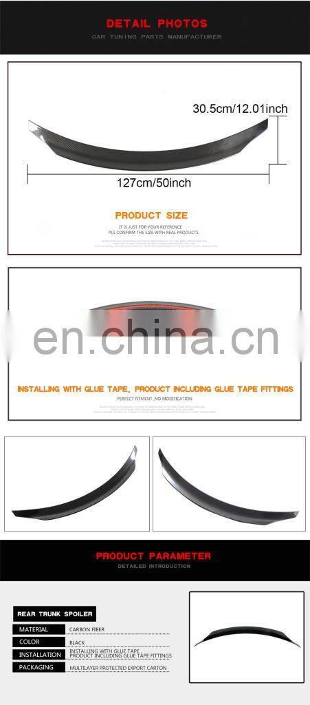 Carbon Fiber Rear Spoiler for Mercedes Benz E Class C238 2017-2019 Coupe 2-Door