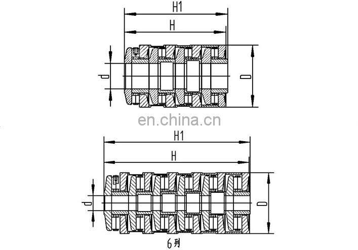 Multi-stage Tandem Thrust Roller Bearing M4CT3068