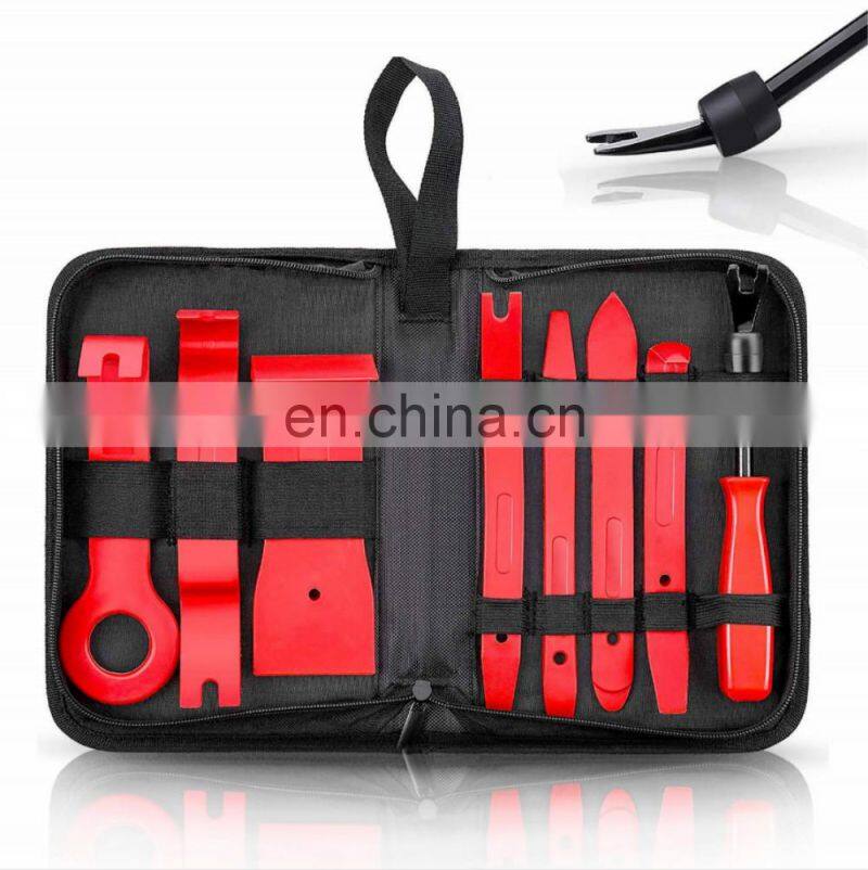 Auto Car Repair Trim Removal Tool Set Fastener Remover Panel Kit With Storage Bag