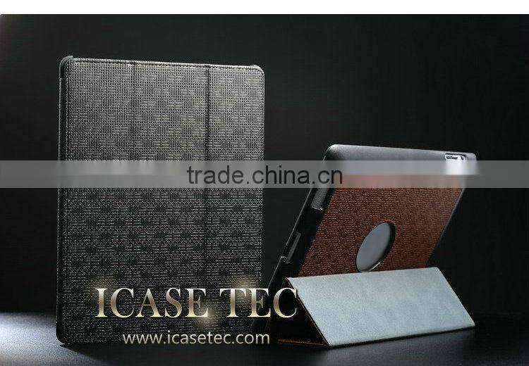2015 Wholesale retro leather flip case for ipad 5 with standing , for ipad air case , cases for tablets