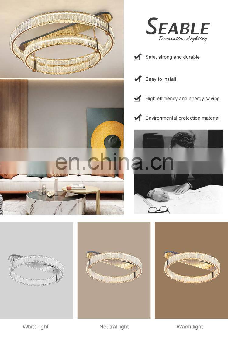 Modern Style Indoor Decoration Hotel Villa Home Dining Room Crystal Luxury Ceiling Light