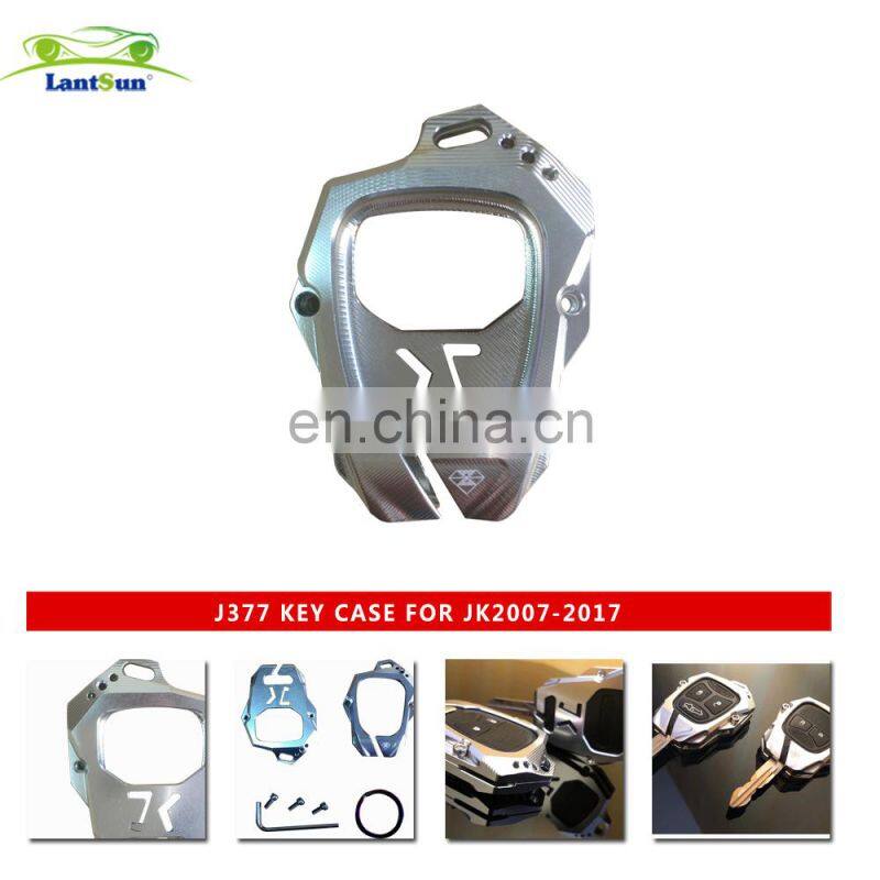 J377 silver color car key case aluminum alloy material for jeep JK 2007-2017