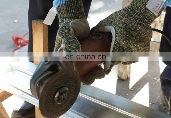 Aramid Lining Cow Split Leather Palm Anti Cut Resistant Work Gloves