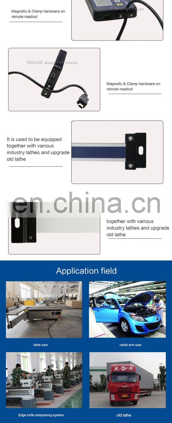 0-200 mm 0.01 mm Magnetic Remote Digital linear scale with digital readout External Display Electronic linear scale