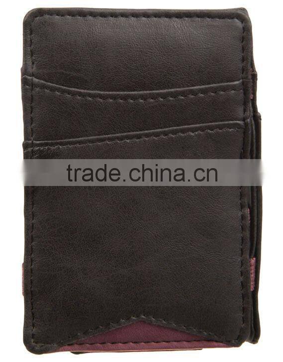 Leahter magic wallet PU magic wallet PVC magic wallet