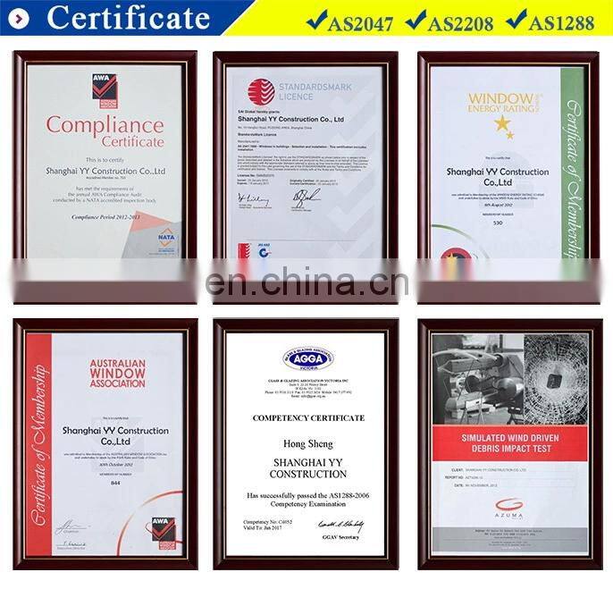 Aluminium fixed panel window against hurricanes in North America