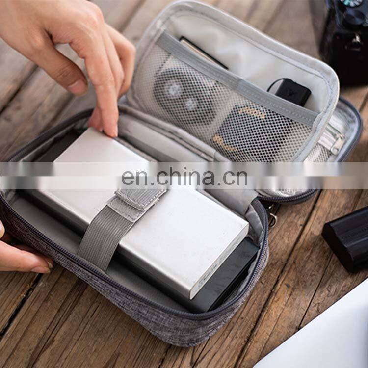 Travel Gadget Electronics Accessories Organizer Bag Portable Date USB Cable Storage Organizer Bag For Cord Charger Phone