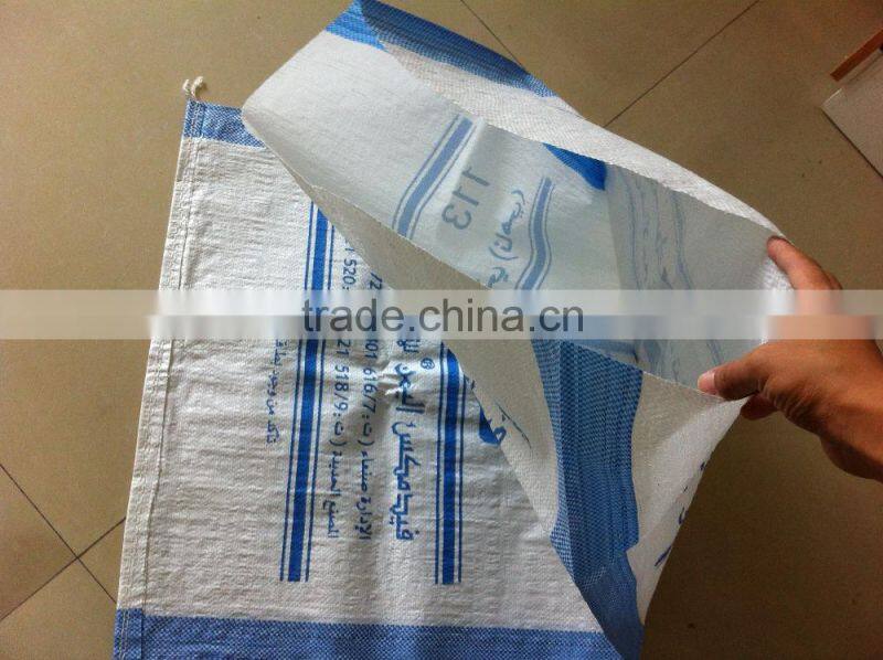 Water-proof pp woven Bag 50kg Made of 100% New Polypropylene For packing flour , grain for sale