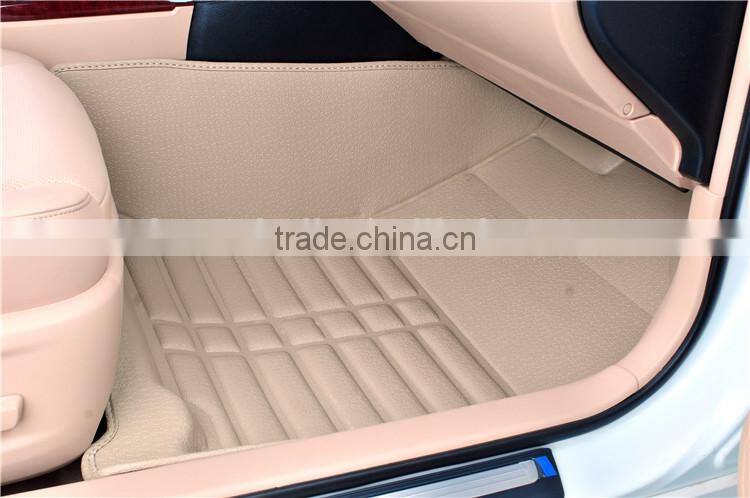 China factory popular beige car kick mat 3d car mat