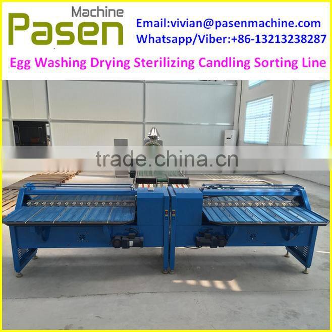 10000pcs/h egg brush washer egg processing machine , egg cleaning candling machine ,