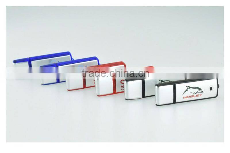 Classical aluminum usb stick 128gb with custom logo