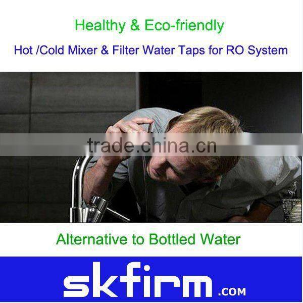 Deck mounted stainless steel type of water tap