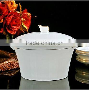 58 pcs gold rim porcelain dinner set luxury design dinner set