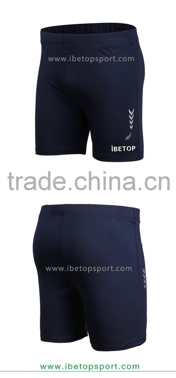 China Popular custom soccer short screen silk printing logo football short