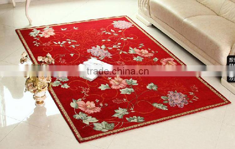 Professional company cheap jacquard printing home door carpet factory
