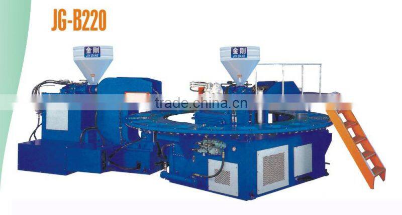 2 colors PVC/PCU Air blowing shoe injection machine