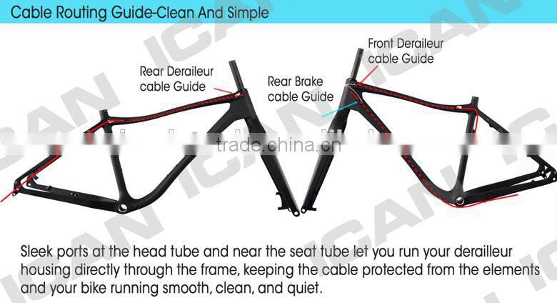 26ER carbon bike Toray T700 full carbon fat bike ICAN Bikes SN03- 11.7KG