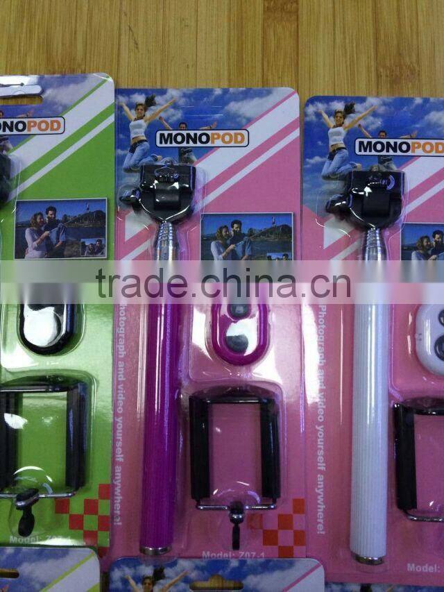 Z07-1 Mobile phone monopod + bluetooth remote shutter camera accessory kit