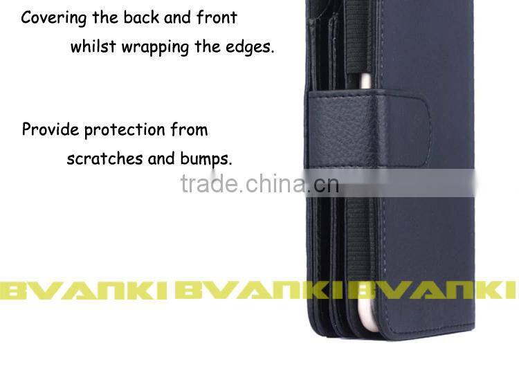 Hot Products For 2016 Sublimation Universal Leather Case Cover For Android 5 Inch Leather Case Slim Phone Cardholder Wallet Case