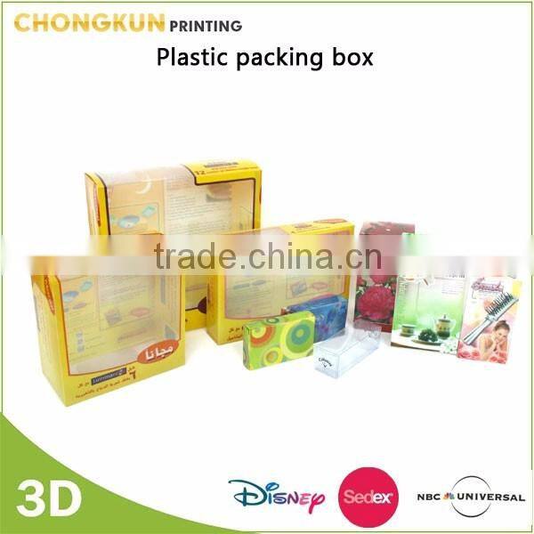 Custom Clear transparent plastic box packaging wholesale