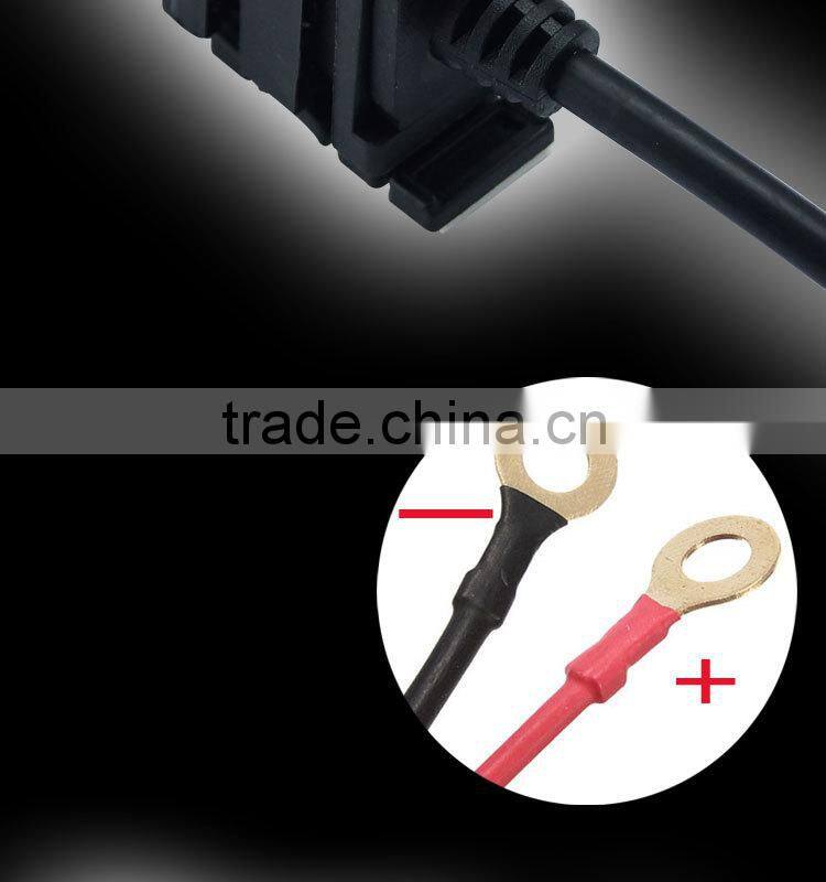 GoldRunhui D0301 12V Motorcycle dual port usb car charger with fuse holder