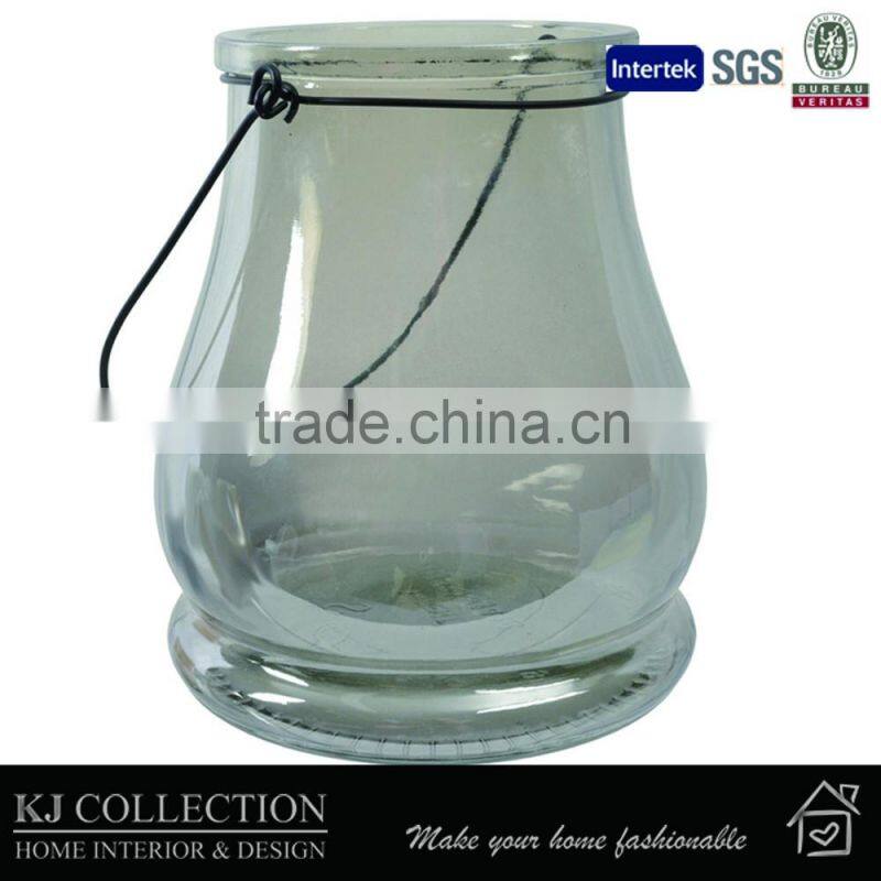 Cheap Small Colored Hanging Glass Candle Holder Lanterns