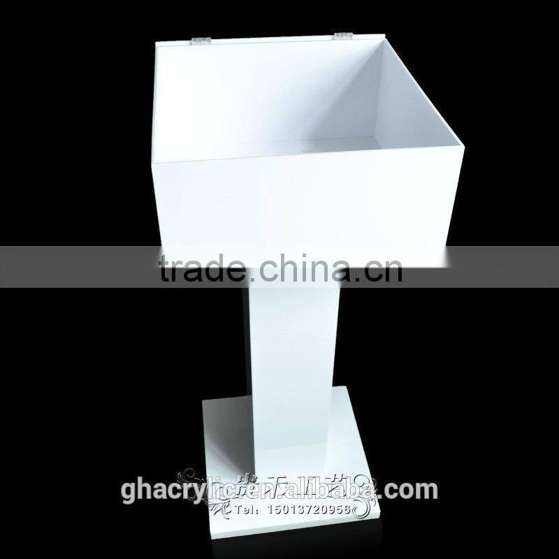 GH-RJ002 Shenzhen Guihe factory direct sale acrylic donation boxes with locks/customized donation boxes